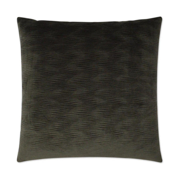 Stream Granite Black Throw Pillow With Insert Throw Pillows LOOMLAN By D.V. Kap