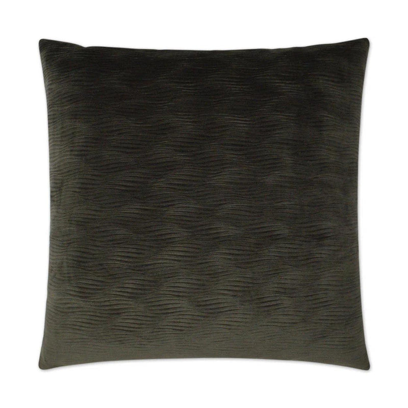 Stream Granite Black Throw Pillow With Insert Throw Pillows LOOMLAN By D.V. Kap