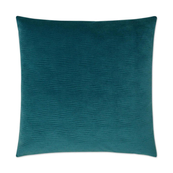 Stream Peacock Teal Throw Pillow With Insert Throw Pillows LOOMLAN By D.V. Kap