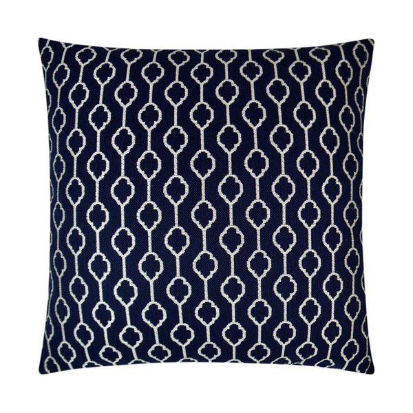 Striker Navy Blue Throw Pillow With Insert Throw Pillows LOOMLAN By D.V. Kap