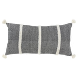 Stripe Lumbar Pillow For Chairs and Couch Anette Throw Pillows LOOMLAN By LOOMLAN