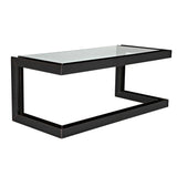 Structure Glass Top Contemporary Home Office Desk Home Office Desks LOOMLAN By Noir