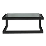 Structure Glass Top Contemporary Home Office Desk Home Office Desks LOOMLAN By Noir