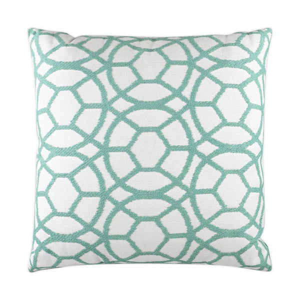 Suave Lagoon Green Throw Pillow With Insert Throw Pillows LOOMLAN By D.V. Kap