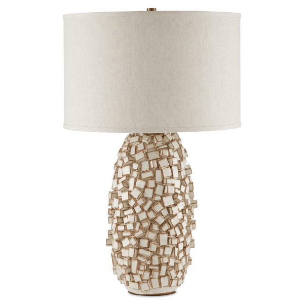 Sugar Cube Ivory Table Lamp Table Lamps LOOMLAN By Currey & Co