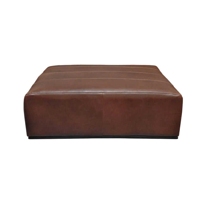 Sullivan Sectional Wood Brown Ottoman Ottomans LOOMLAN By LH Imports