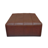 Sullivan Sectional Wood Brown Ottoman Ottomans LOOMLAN By LH Imports