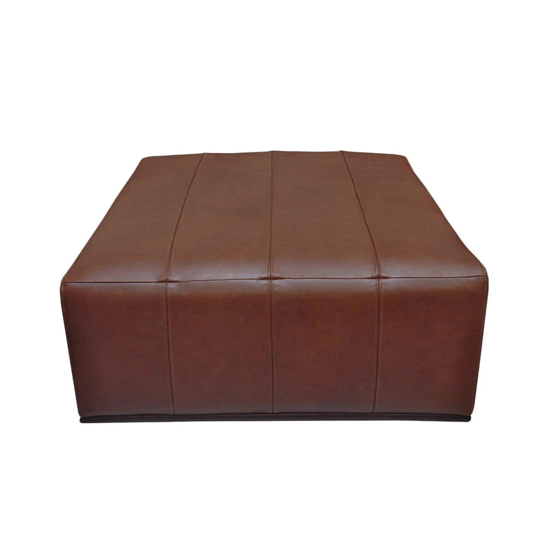 Sullivan Sectional Wood Brown Ottoman Ottomans LOOMLAN By LH Imports