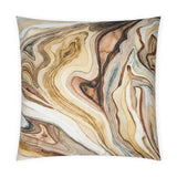 Sumidero Latte Yellow Brown Tan Taupe Large Throw Pillow With Insert Throw Pillows LOOMLAN By D.V. Kap