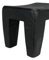 Sumo Black Burnt Wood Stool Poufs and Stools LOOMLAN By Noir