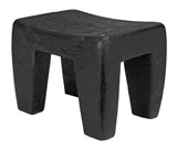 Sumo Black Burnt Wood Stool Poufs and Stools LOOMLAN By Noir