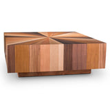 Sun Mixed Wooden Square Coffee Table Coffee Tables LOOMLAN By Urbia