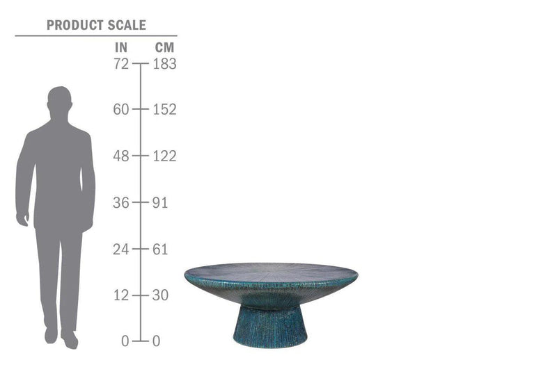 Sunburst Cocktail Table - Black Outdoor Coffee Table Outdoor Coffee Tables LOOMLAN By Seasonal Living