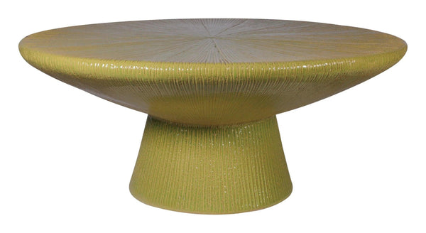 Sunburst Cocktail Table - Green Outdoor Coffee Table Outdoor Coffee Tables LOOMLAN By Seasonal Living