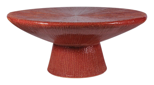 Sunburst Cocktail Table - Red Outdoor Coffee Table Outdoor Coffee Tables LOOMLAN By Seasonal Living