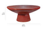 Sunburst Cocktail Table - Red Outdoor Coffee Table Outdoor Coffee Tables LOOMLAN By Seasonal Living