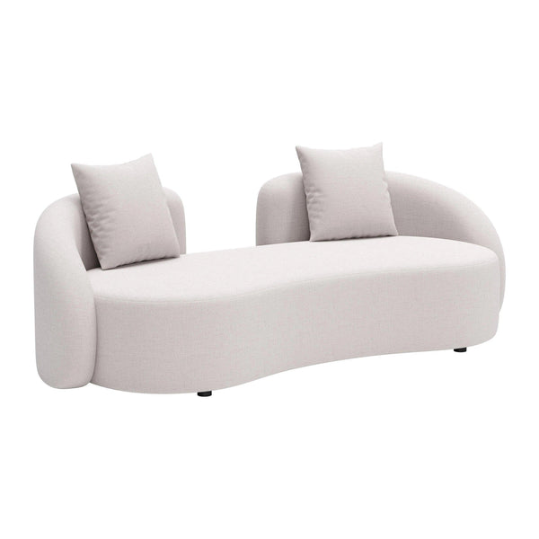 Sunny Isles Beige Loveseat Outdoor Sofas & Loveseats LOOMLAN By Zuo Modern