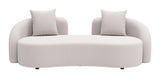 Sunny Isles Beige Loveseat Outdoor Sofas & Loveseats LOOMLAN By Zuo Modern