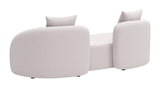 Sunny Isles Beige Loveseat Outdoor Sofas & Loveseats LOOMLAN By Zuo Modern