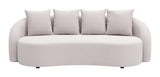 Sunny Isles Beige Sofa Outdoor Sofas & Loveseats LOOMLAN By Zuo Modern