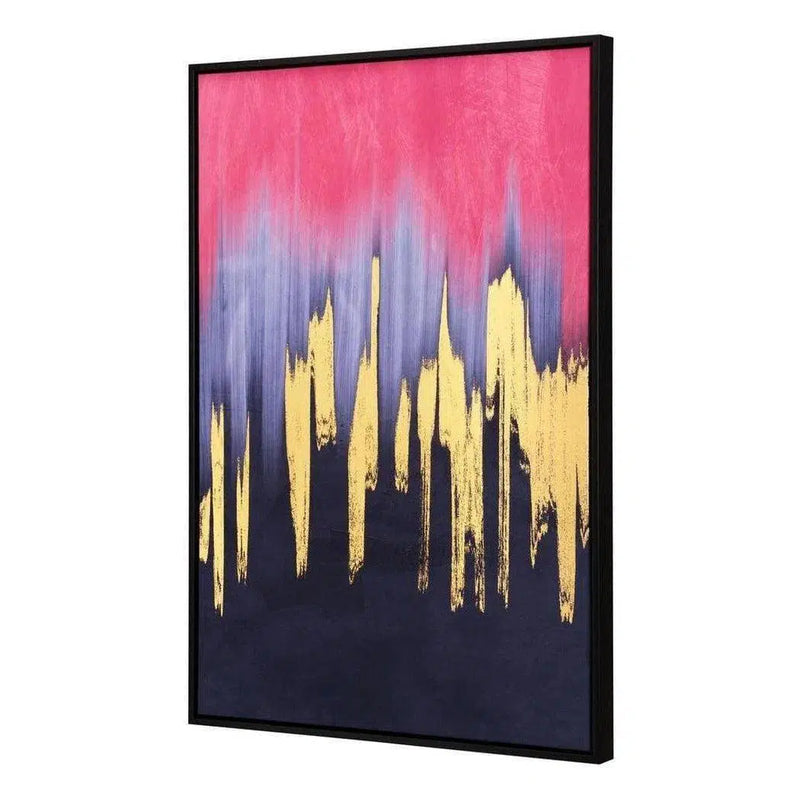 Sunset Wave Canvas Wall Art Multicolor Artwork LOOMLAN By Zuo Modern