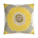 Sunshine Yellow Throw Pillow With Insert Throw Pillows LOOMLAN By D.V. Kap