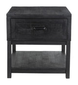 Surat Side Table Black Side Tables LOOMLAN By Zuo Modern