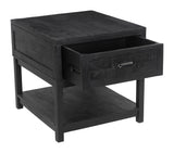 Surat Side Table Black Side Tables LOOMLAN By Zuo Modern