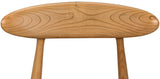 Surf Natural Wood Armless Chair Club Chairs LOOMLAN By Noir