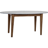 Surf Wood and Marble Oval Dining Table Dining Tables LOOMLAN By Noir