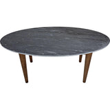 Surf Wood and Marble Oval Dining Table Dining Tables LOOMLAN By Noir