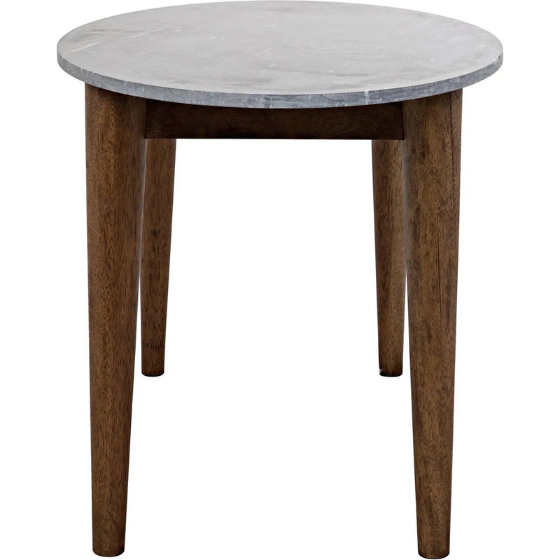 Surf Wood and Marble Oval Dining Table Dining Tables LOOMLAN By Noir