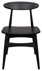 Surf Wood Black Armless Chair Club Chairs LOOMLAN By Noir