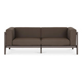 Suri Polyester and Polypropylene Coffee Brown Outdoor 2-Seat Sofa Sofas & Loveseats LOOMLAN By Moe's Home