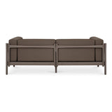 Suri Polyester and Polypropylene Coffee Brown Outdoor 2-Seat Sofa Sofas & Loveseats LOOMLAN By Moe's Home