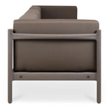 Suri Polyester and Polypropylene Coffee Brown Outdoor 3-Seat Sofa Sofas & Loveseats LOOMLAN By Moe's Home