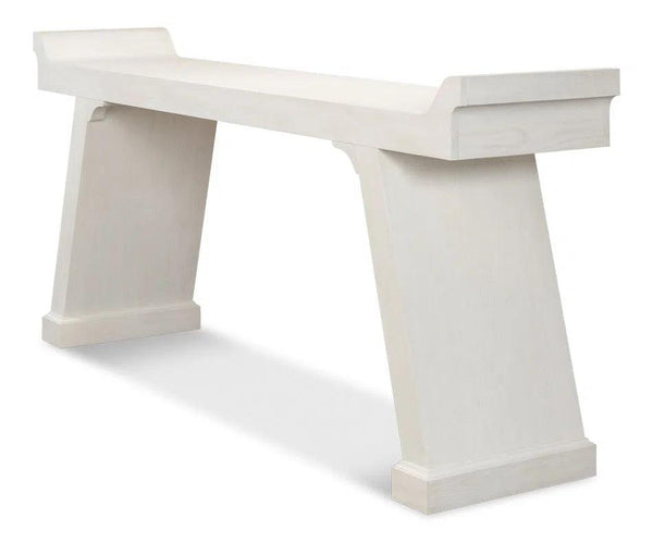 Suspension Console Table Extra Long Working White Console Tables LOOMLAN By Sarreid