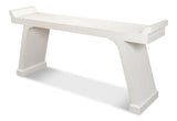 Suspension Console Table Extra Long Working White Console Tables LOOMLAN By Sarreid