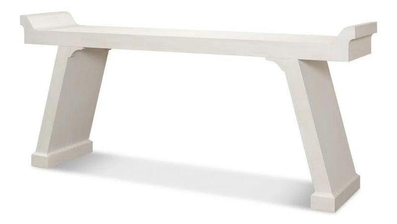 Suspension Console Table Extra Long Working White Console Tables LOOMLAN By Sarreid