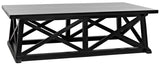 Sutton Wood Black Rectangle Coffee Table Coffee Tables LOOMLAN By Noir