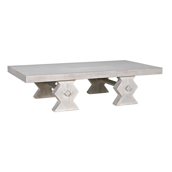 Suzu Coffee Table, White Wash Coffee Tables LOOMLAN By Noir