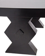 Suzu Wood Black Rectangle Coffee Table Coffee Tables LOOMLAN By Noir