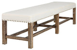 Sweden Wood Grey Wash Bench Bedroom Benches LOOMLAN By Noir