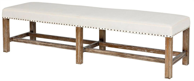 Sweden Wood Grey Wash Bench Bedroom Benches LOOMLAN By Noir