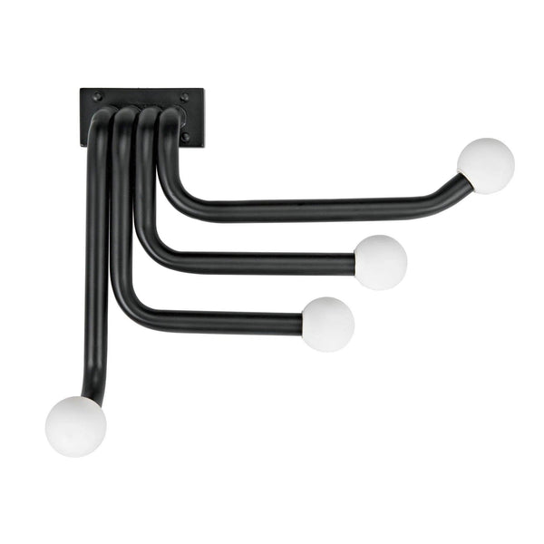 Sweeny Sconce, Black Metal Wall Sconces LOOMLAN By Noir