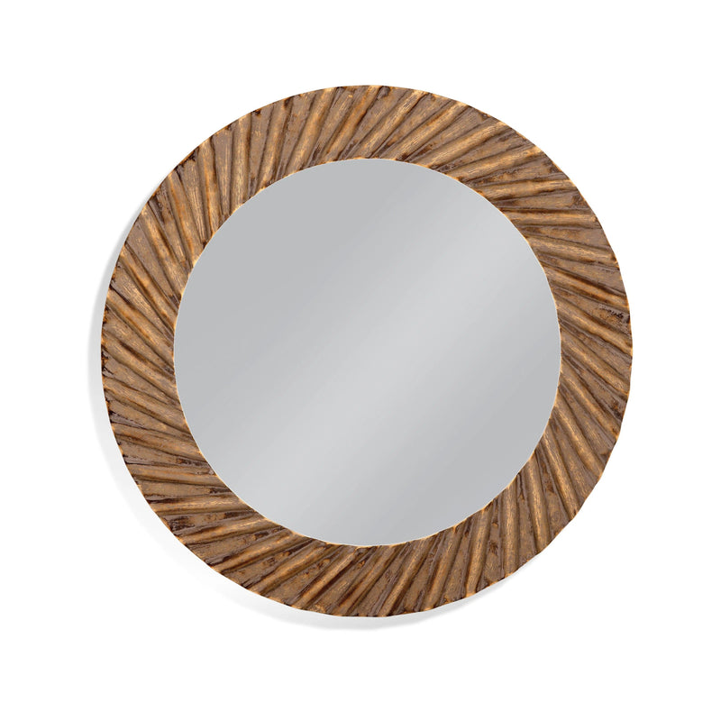 Swirll MDF Gold Wall Mirror Wall Mirrors LOOMLAN By Bassett Mirror