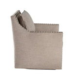 Swivel Club Chair Kim, Euro Burlap Club Chairs LOOMLAN By Peninsula Home