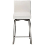 Swivel Counter Stool White Contemporary Counter Stools LOOMLAN By Moe's Home