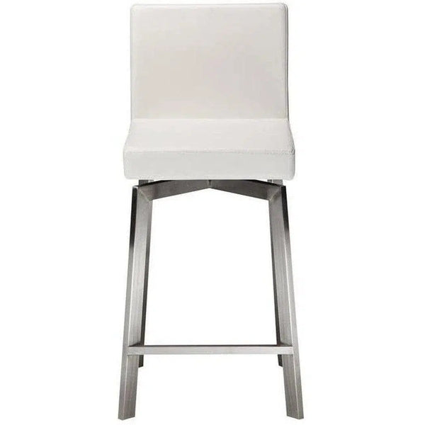 Swivel Counter Stool White Contemporary Counter Stools LOOMLAN By Moe's Home