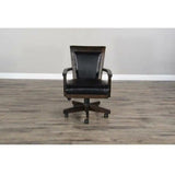 Swivel Leather Game Chair or Home Office Chair Office Chairs LOOMLAN By Sunny D